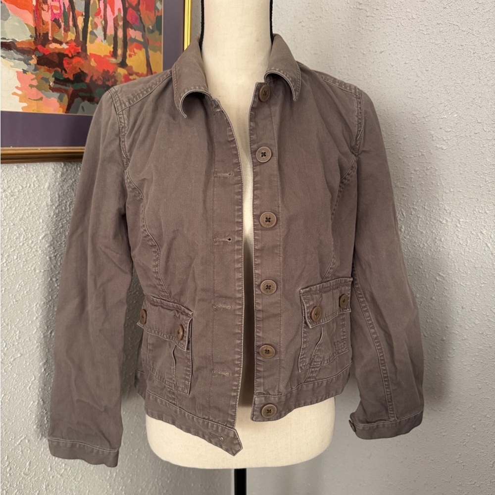 Caslon Taupe Utility Jacket